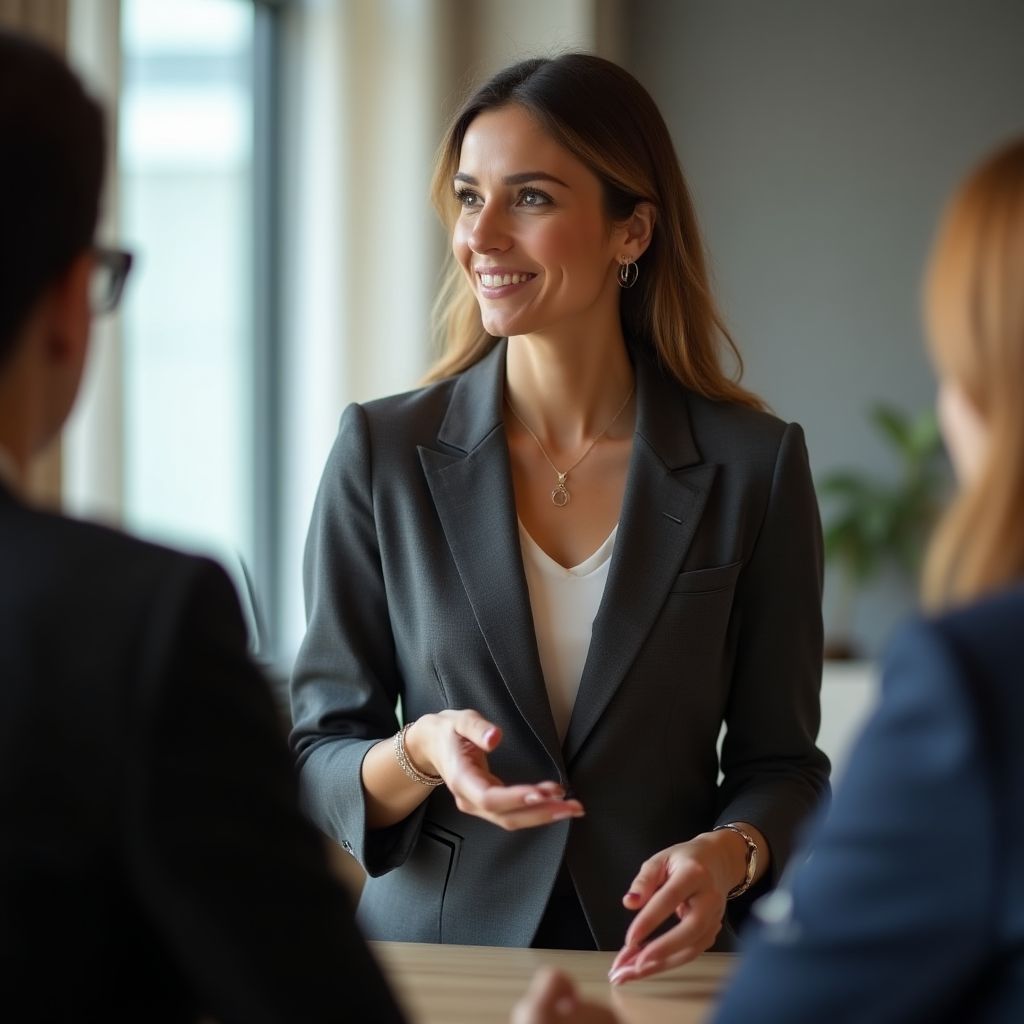 Dr. Elif Yilmaz coaching an executive team