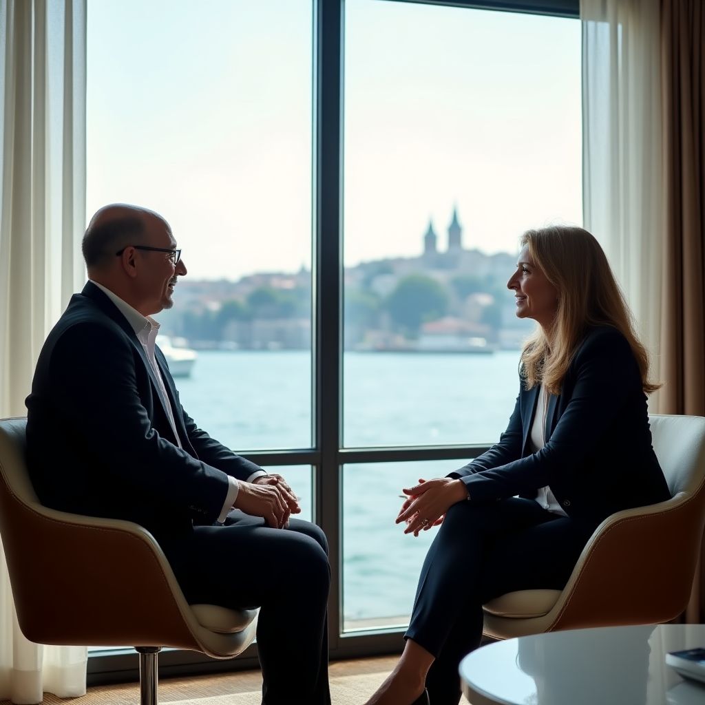 Executive coaching session in Istanbul office