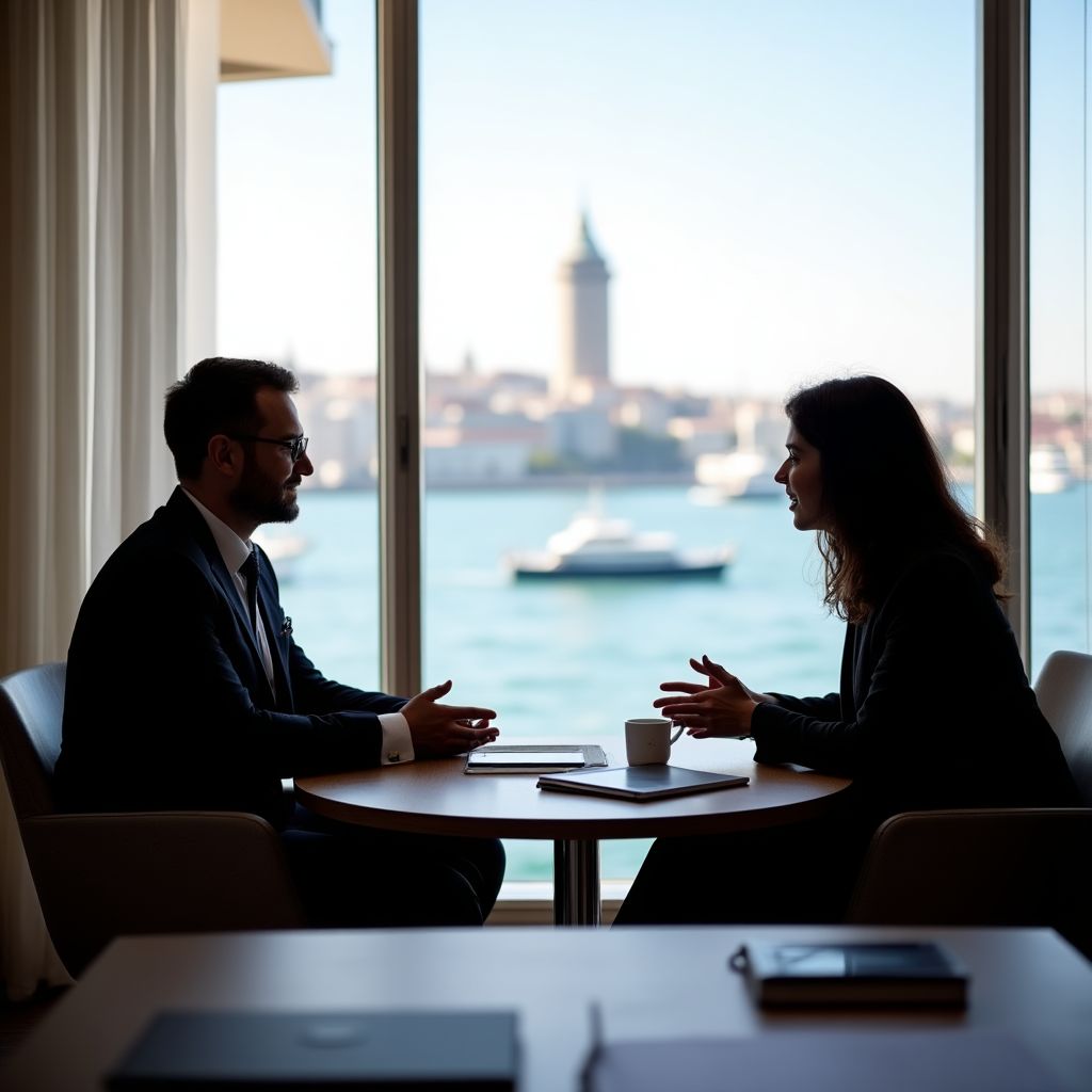 Executive coaching session in progress